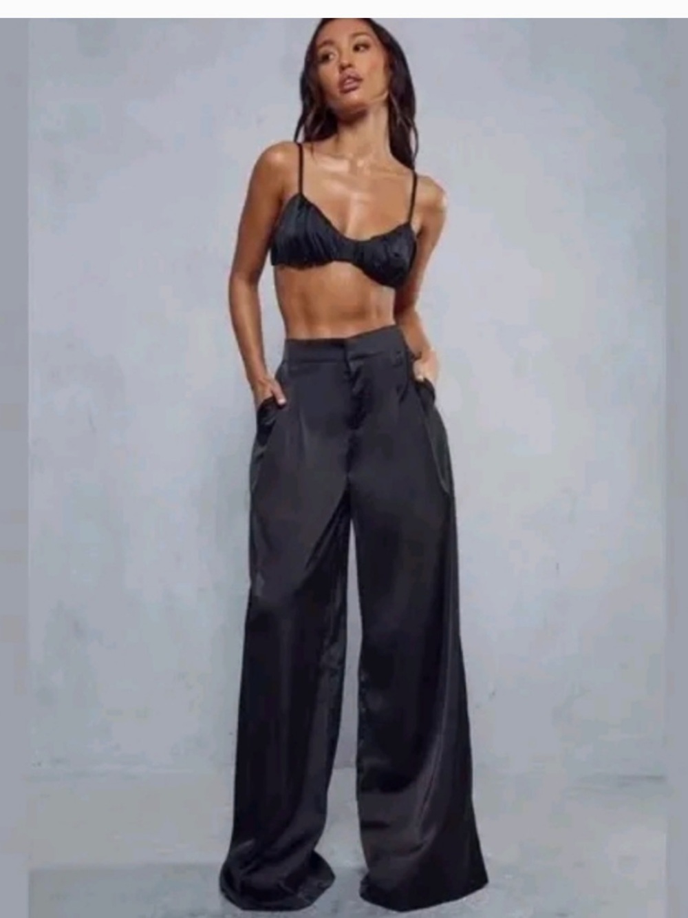 House of Harlow 1960 wide leg, satin pants